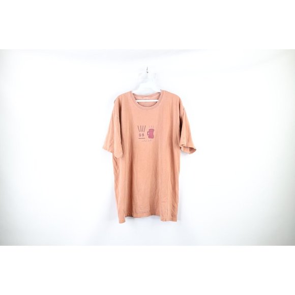 Vintage Other - Vintage Mens Large Faded Stonewashed Spell Out Coffee Addict T-Shirt Cotton